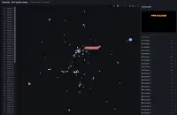 Web interface visualizing clustered embeddings of scanned website screenshots.