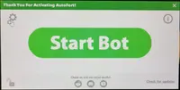 AutoFort GUI showing activation state and start controls.