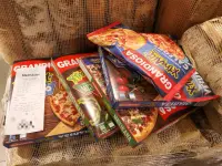 Collection of Grandiosa pizzas claimed through campaign coupon codes.