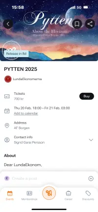 Orbi event detail page showing release timing and event metadata.